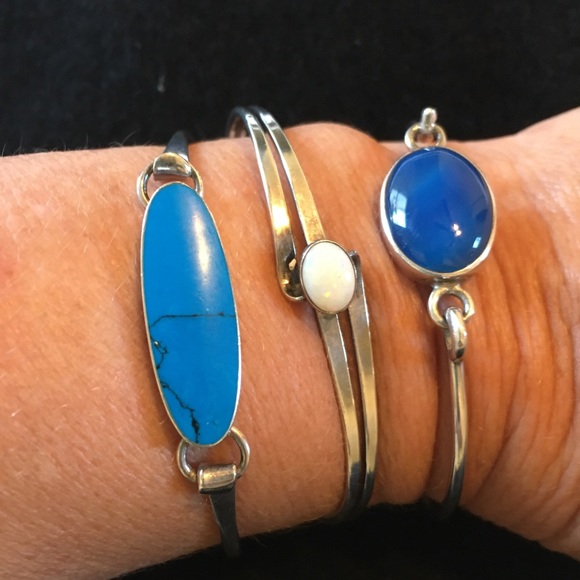 Jewelry - 3 Sterling Silver Vintage Bracelets